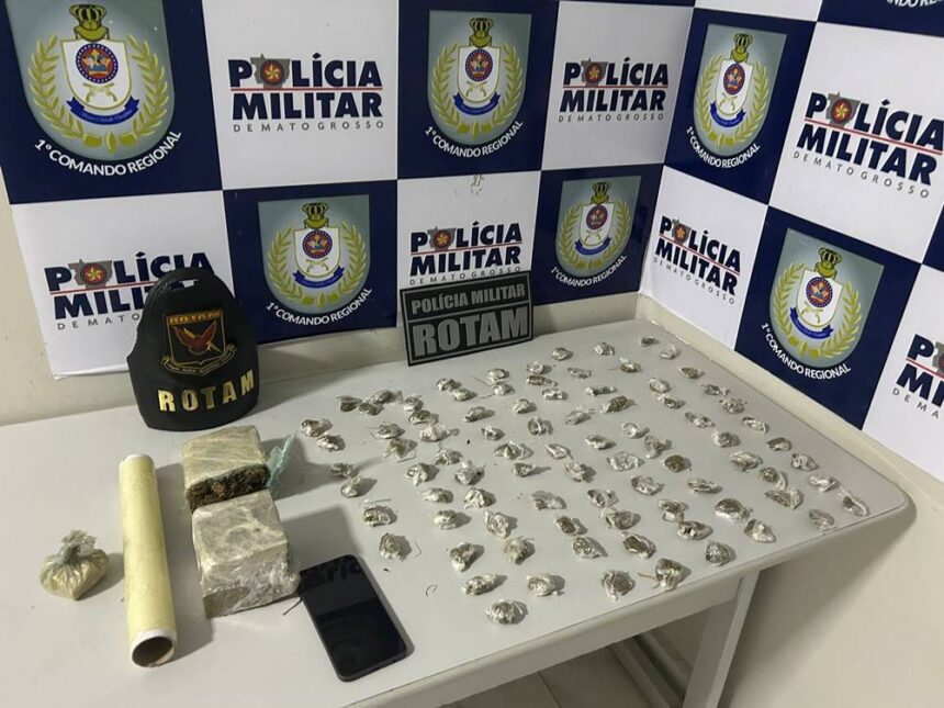 Mais um traficante é preso em Cuiabá por tráfico de drogas