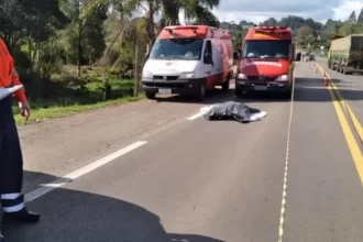 Pedestre morre atropelado na rodovia que leva para a Chapada dos Guimarães