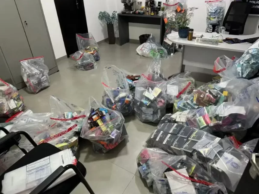 Polícia apreende 300 mil cigarros eletrônicos em Sorriso-MT