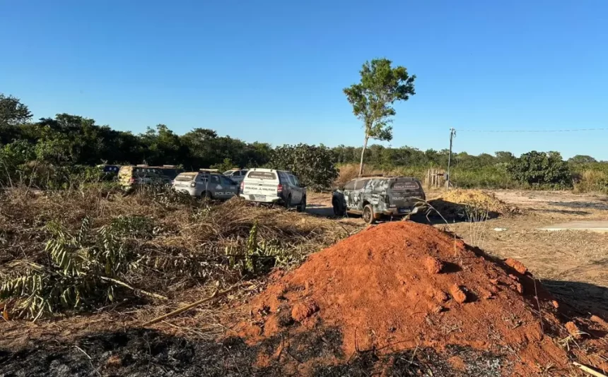 Três homens foram presos por invadir uma propriedade rural em Diamantino