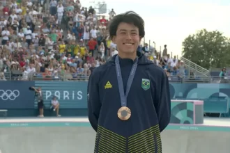 Augusto Akio conquista bronze no Skate Park nas Olimpíadas de Paris 2024