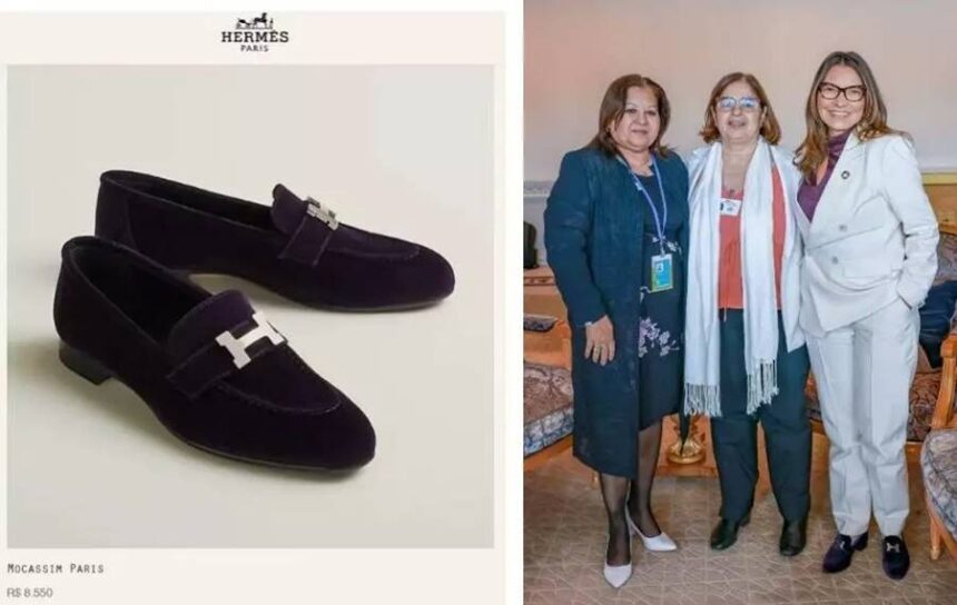 Em evento sobre a pobreza no Brasil, Janja ostenta sapato de R$8,5 mil