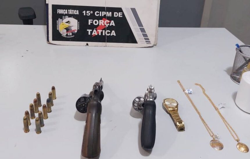 PM prende dois suspeitos de roubar joalheria em Cuiabá