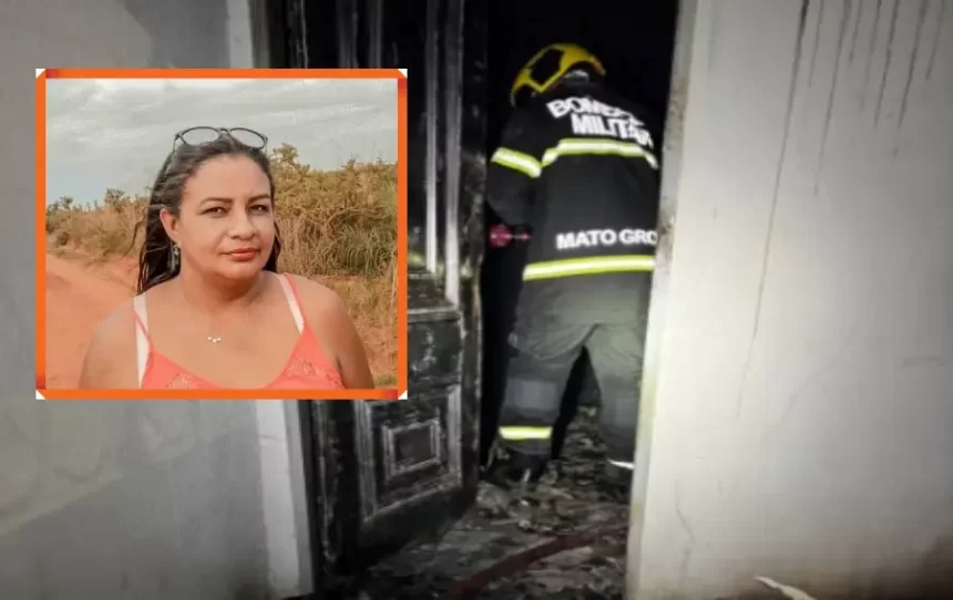 Incêndio em Primavera do Leste - Mulher morre carbonizada e Marido fica ferido