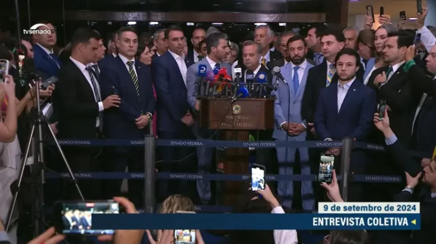 Oposição entrega a Pacheco um novo pedido de impeachment de Moraes