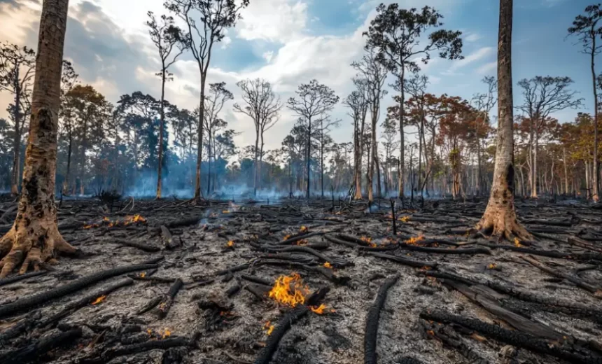 Degradação florestal na Amazônia atinge recorde em 2025, com crescimento de 482%