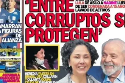 "Corruptos se protegem": Jornal peruano critica Lula após asilo concedido a ex-primeira-dama condenada
