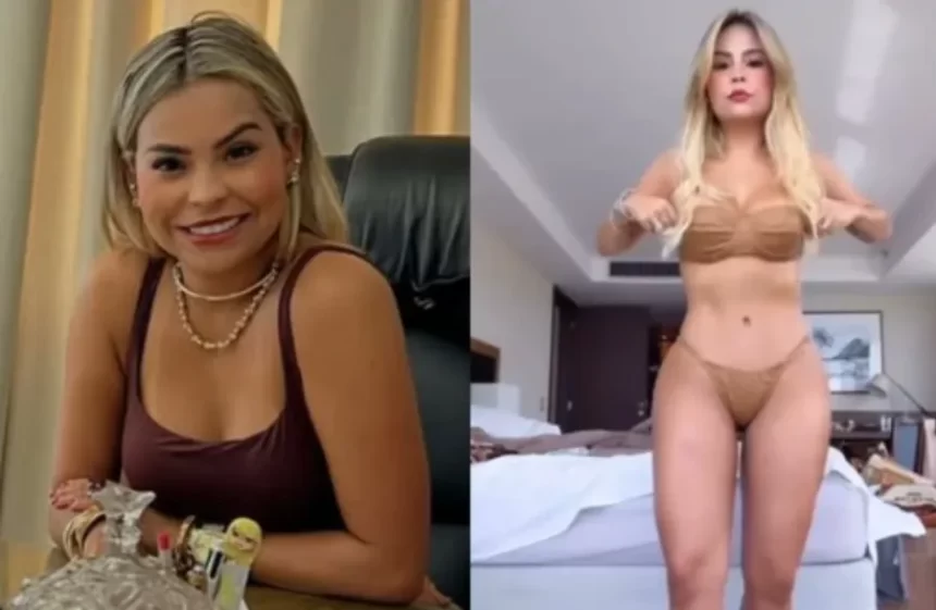 Patrícia Alencar, prefeita de Marituba (Pará), viraliza em vídeo de biquíni