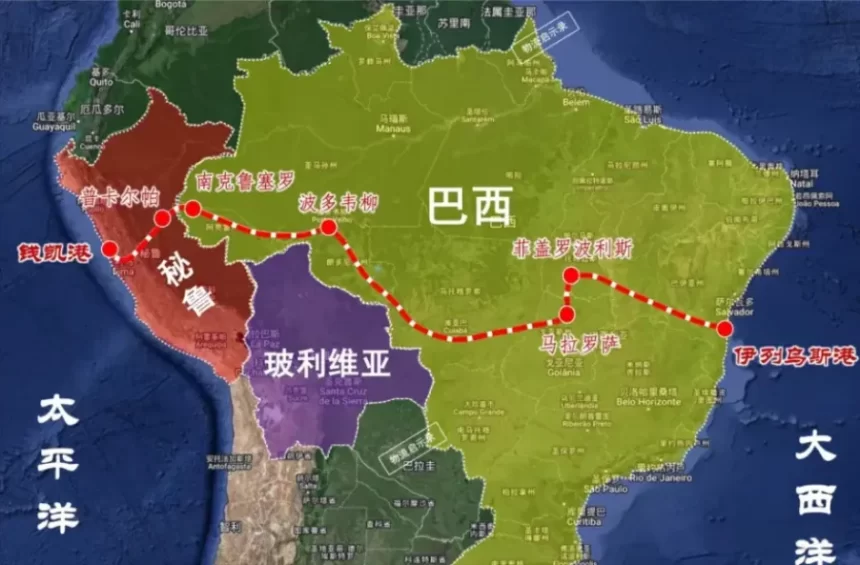 Brasil e China firmam parceria para criar ferrovia ligando Atlântico ao Pacífico