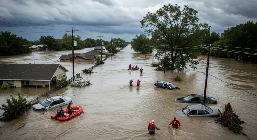 Enchentes no Texas deixam mais de 100 mortos e milhares de desabrigados