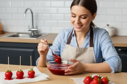 Fenômeno viral: Veja como preparar o morango do amor em casa