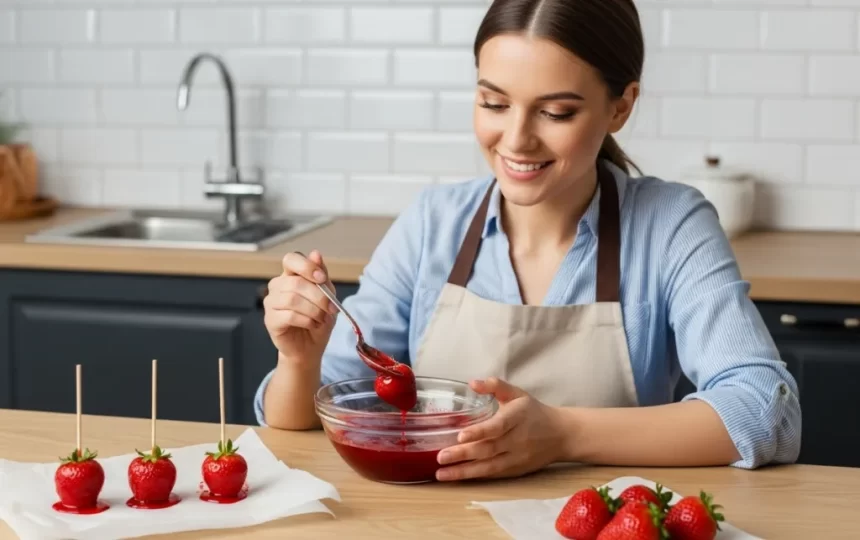 Fenômeno viral: Veja como preparar o morango do amor em casa