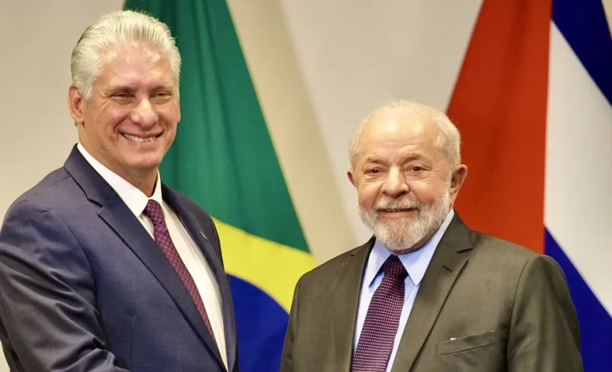 Lula recebe ditador de Cuba para almoço no Rio durante Cúpula do Brics