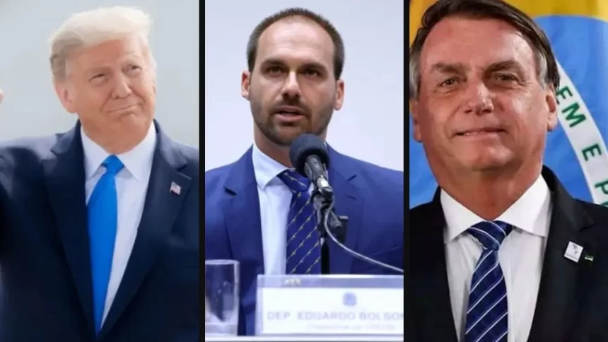 No despacho, Moraes culpa Eduardo Bolsonaro por tarifaço de Trump contra o Brasil