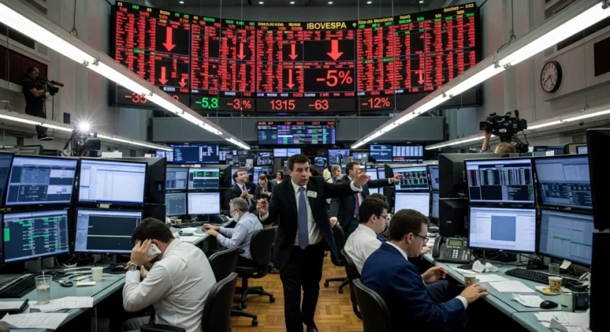 Bolsa cai e dólar dispara após decisão de Dino de blindar Moraes da Ley Magnitsky