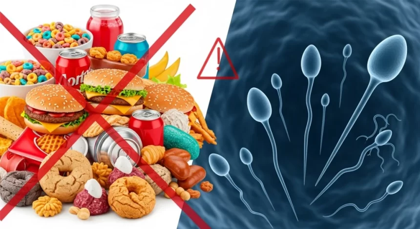 Estudo mostra que alimentos ultraprocessados afetam a qualidade dos espermatozoides