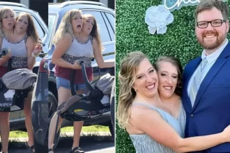 As gêmeas siamesas Abby e Brittany Hensel apareceram pela primeira vez com bebê