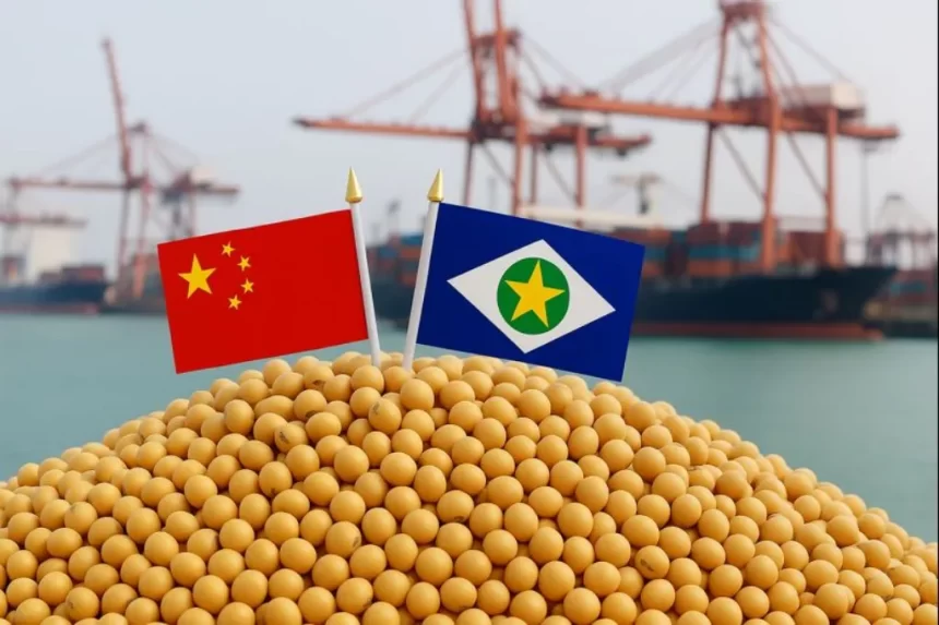 China comprou 70% da produção de soja mato-grossense em 2025