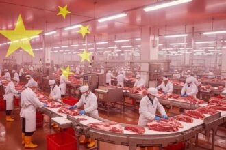 China impõe tarifa adicional de 55% sobre importações de carne bovina