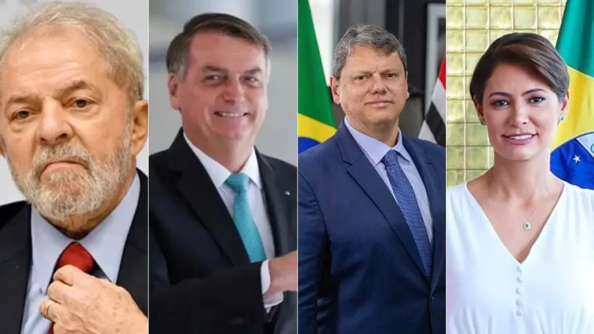 Lula empata com Bolsonaro, Tarcísio e Michelle em 2º turno, diz Atlas