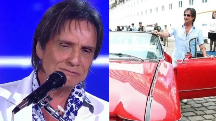 Roberto Carlos bate cadillac durante gravação de especial de fim de ano