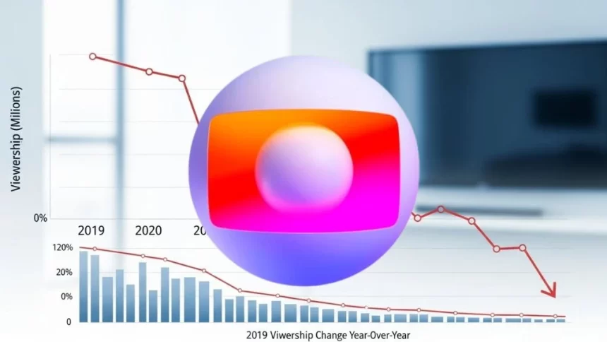 Audiência da TV Globo cai 36% nos últimos cinco anos, aponta IBOPE
