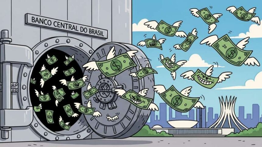 Brasil registrou em 2025, a segunda maior saída de dólares da sua história
