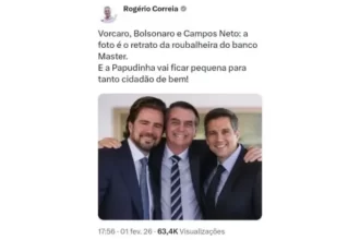 Deputado Rogério Correia (PT) vira meme após divulgar foto falsa de Bolsonaro com Vorcaro