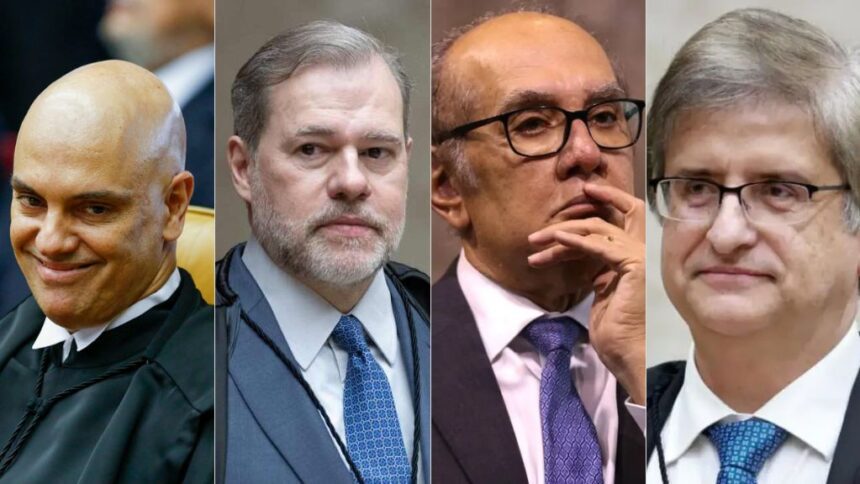 CPI do crime organizado pede impeachment de Moraes, Toffoli, Gilmar e Gonet