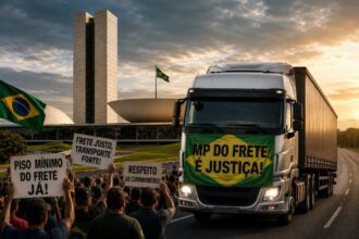 Caminhoneiros rumam até Brasília para cobrar avanço da MP do Frete