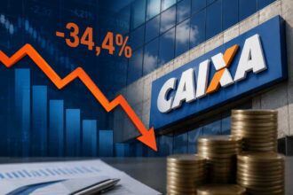 Lucro da Caixa recua 34,4% no primeiro trimestre de 2026