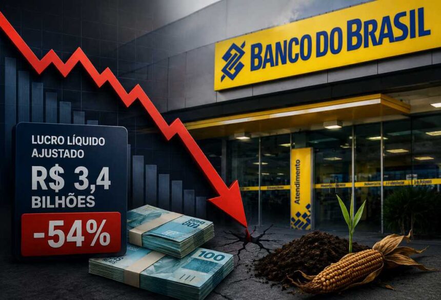 Lucro do Banco do Brasil registra queda de 54% no primeiro trimestre