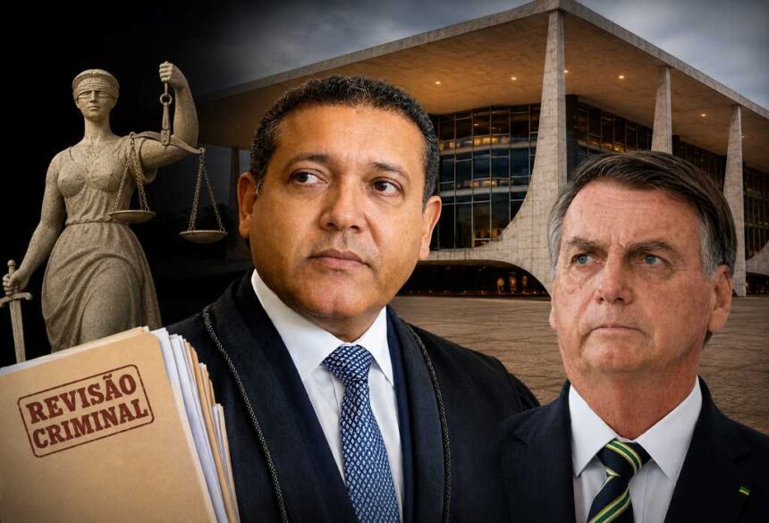 Nunes Marques será relator de anulação de pena de Bolsonaro