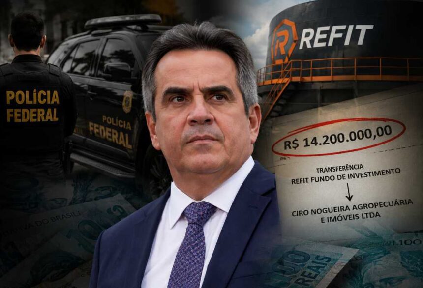 PF investiga repasse de R$ 14,2 milhões da Refit a Ciro Nogueira
