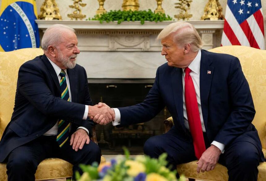 Trump e Lula discutem tarifas, segurança e minerais estratégicos