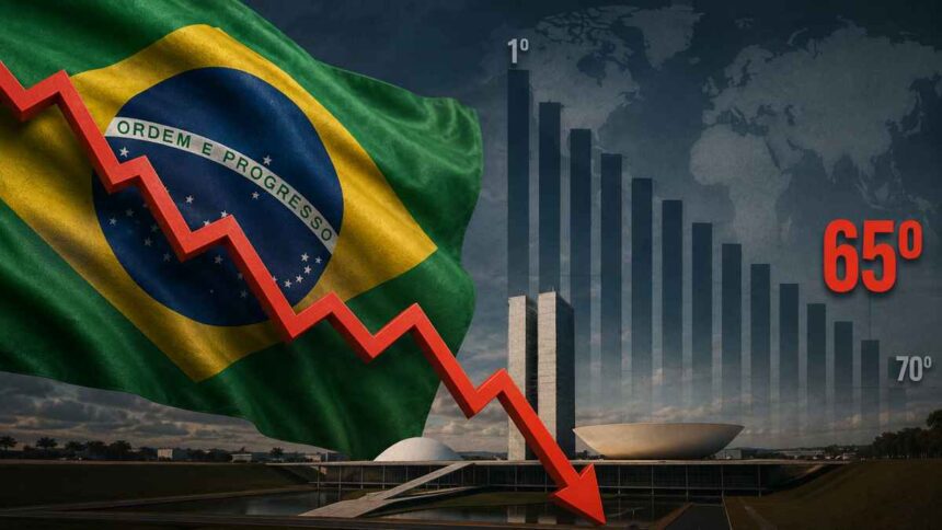 Brasil cai para a 65ª posição no Ranking Mundial de Competitividade 2026