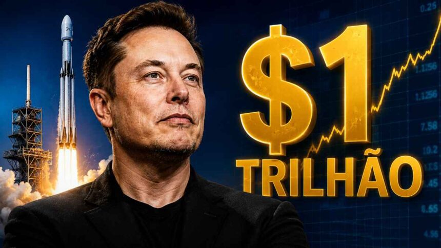 O empresário Elon Musk se torna o primeiro trilionário da humanidade