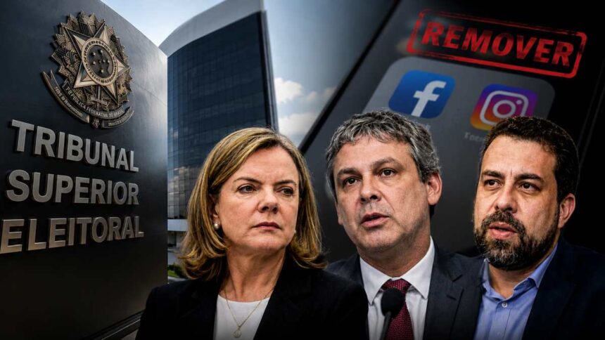 TSE dá 24 horas a Gleisi, Boulos e Lindbergh apagarem post que ligava Flávio ao CV