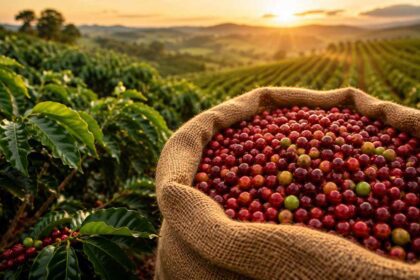 USDA projeta uma safra recorde de café no Brasil entre 2026/27
