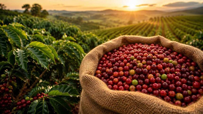 USDA projeta uma safra recorde de café no Brasil entre 2026/27