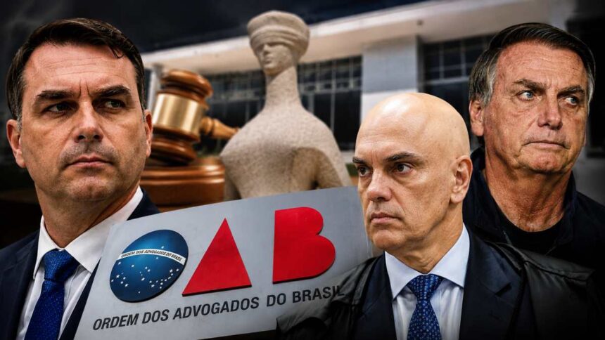 Conselho Federal da OAB cobra de Moraes contato entre Flávio e Bolsonaro