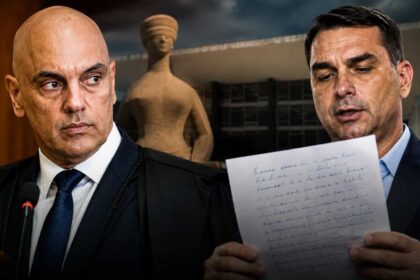 Moraes apura possível crime eleitoral após Flávio ler carta de Bolsonaro