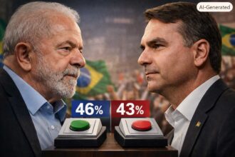 Pesquisa PoderData: Lula 46% contra 43% de Flávio no 2º turno