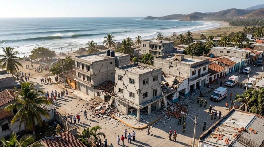 Terremoto de magnitude 7,3 atinge México e provoca alerta de tsunami