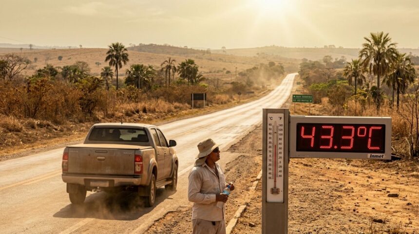 Nova Xavantina registra 43,3°C e estabelece novo recorde de calor no Brasil em 2026