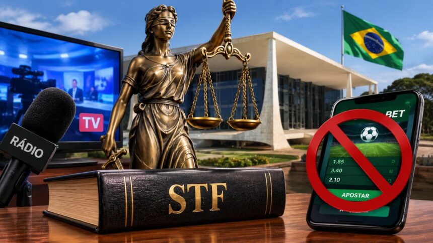 Associação de rádios e TVs aciona STF contra proibição das bets