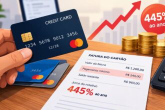 Juros do cartão de crédito bate novo recorde em 2026, aponta BC